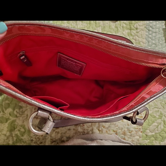 Coach pink sparkle purse - Picture 3 of 3